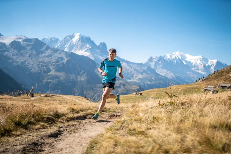 Scarpa Mens Golden Gate Kima RT Trail Running Shoes - Blue-Lime-8